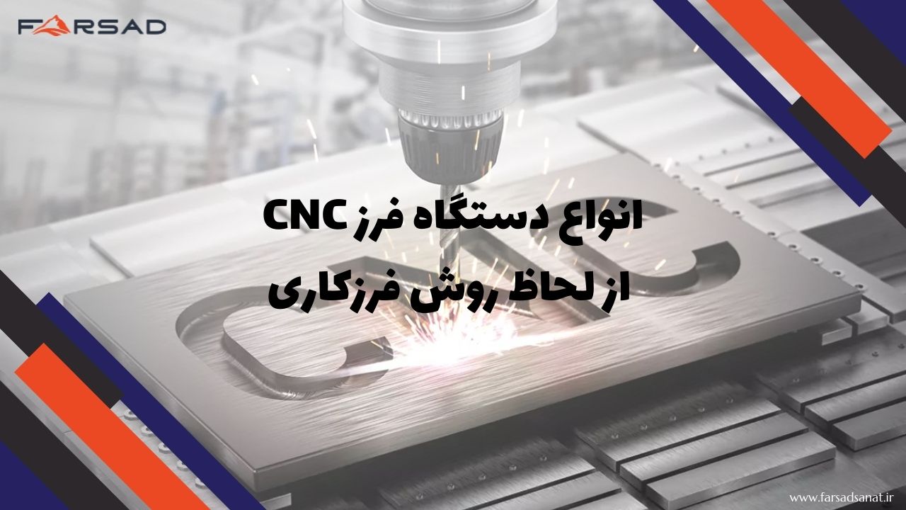 انواع دستگاه فرز CNC از لحاظ روش فرزکاری